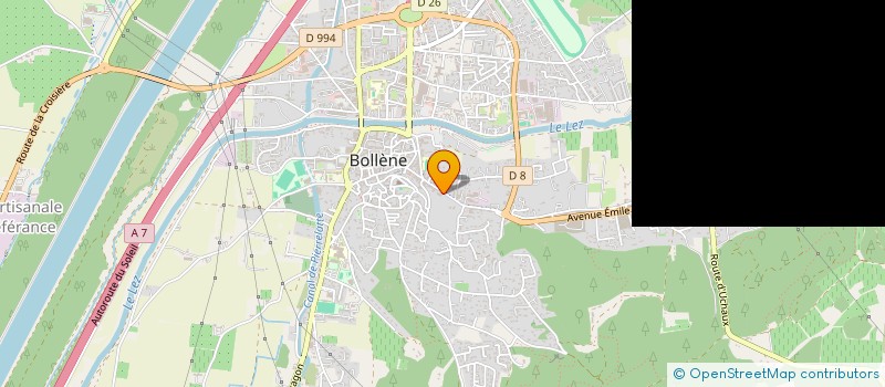 localisation de l'entreprise B.D POSE  BOLLENE