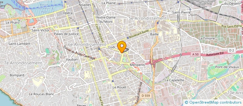 localisation de l'entreprise B D R INVESTISSEMENT LOCATIF BRIL  MARSEILLE