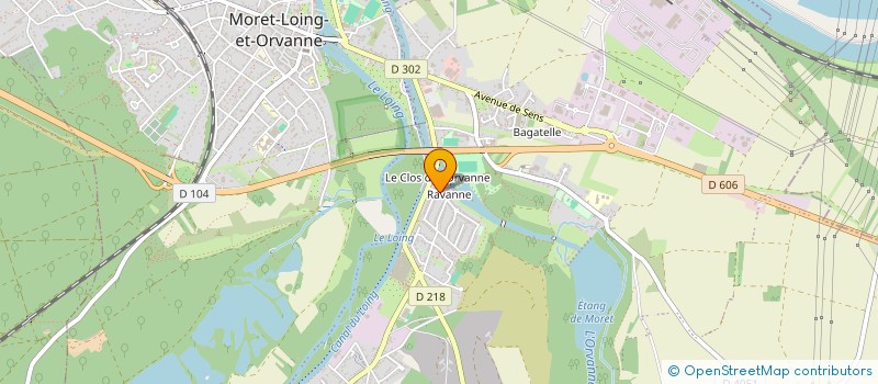 localisation de l'entreprise B & D RENOVATION  MORET-LOING-ET-ORVANNE