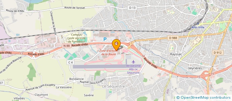 localisation de l'entreprise B D S  LE SEQUESTRE