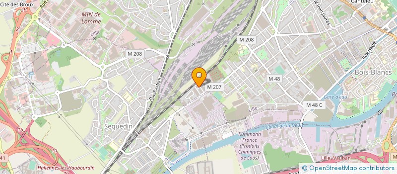 localisation de l'entreprise B&D SERVICES à LILLE
