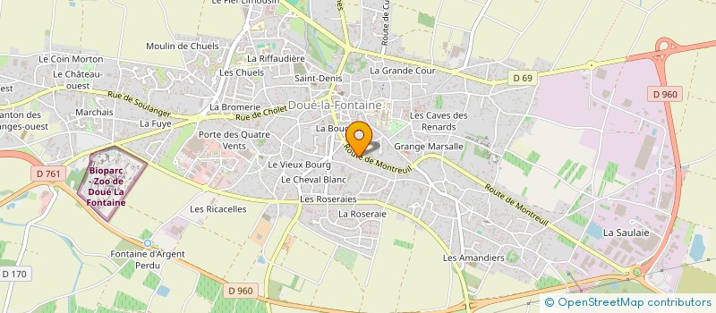 localisation de l'entreprise B.D.T.  DOUE-EN-ANJOU