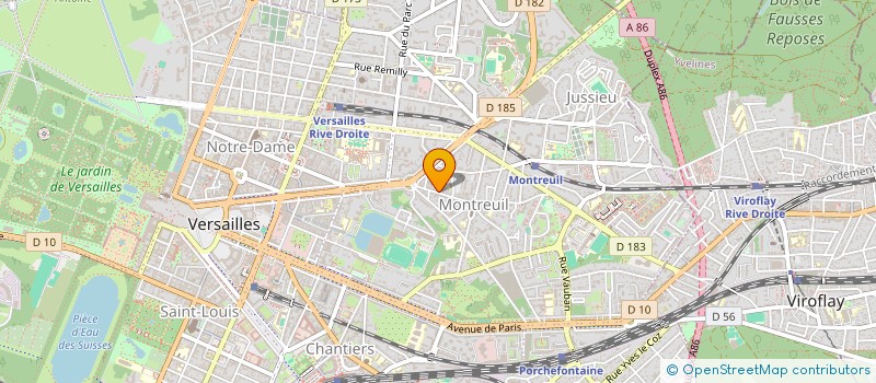 localisation de l'entreprise B&D VERSAILLES à VERSAILLES