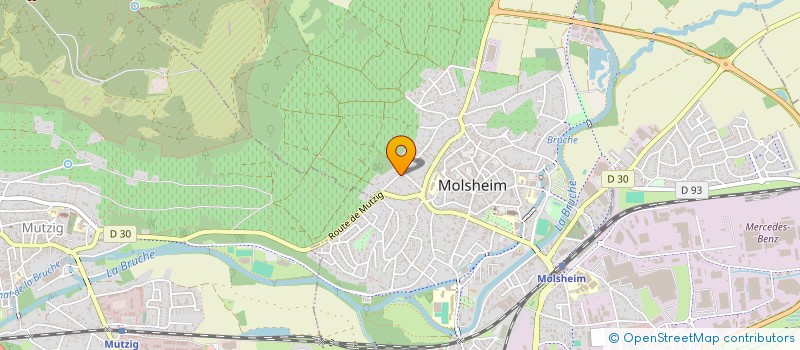 localisation de l'entreprise B DANCE CENTER  MOLSHEIM