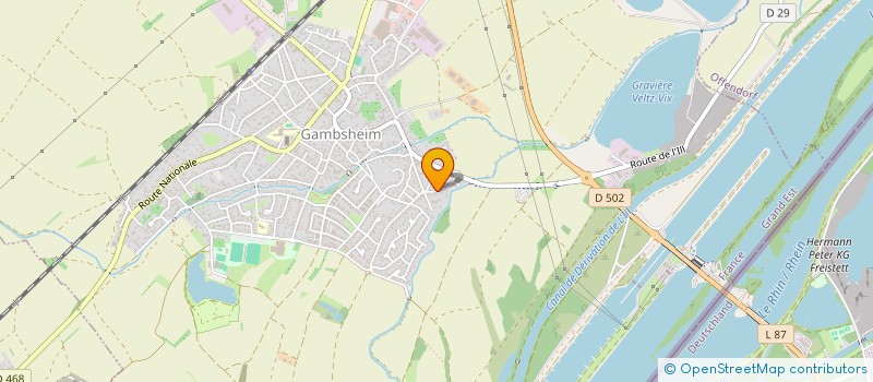 localisation de l'entreprise B-DAY&G  GAMBSHEIM