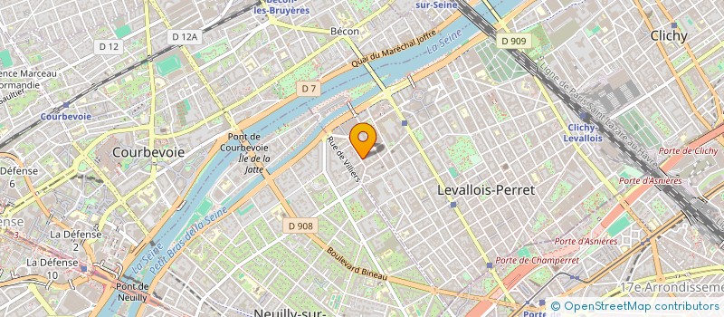 localisation de l'entreprise B DE BLEU à LEVALLOIS-PERRET
