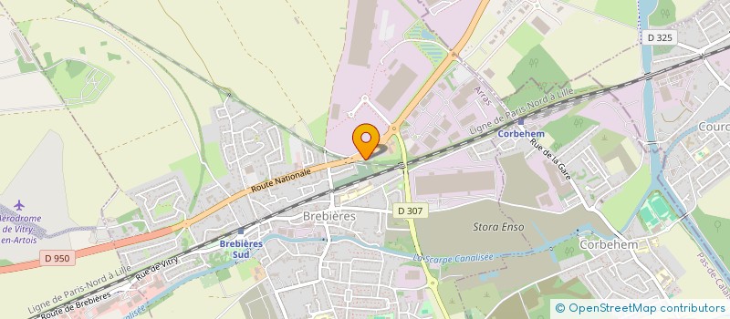 localisation de l'entreprise B DELEC  BREBIERES