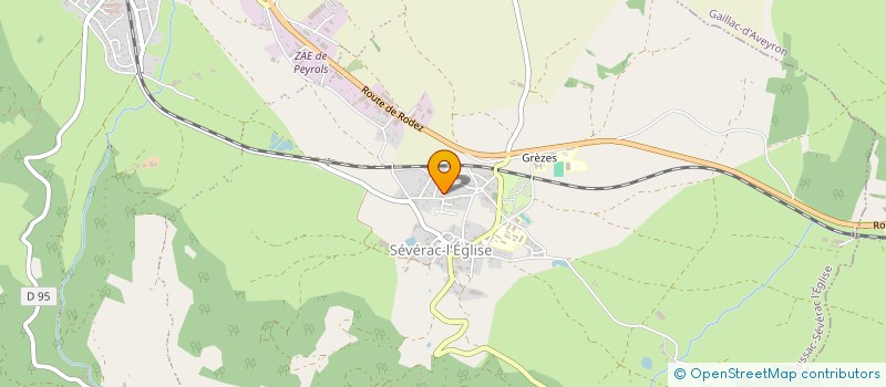 localisation de l'entreprise B DES CAUSSES  LAISSAC-SEVERAC L'EGLISE