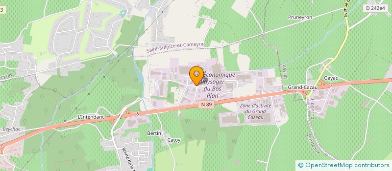 localisation de l'entreprise B DES GRIVES  BEYCHAC-ET-CAILLAU