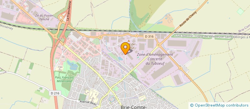 localisation de l'entreprise B&DIAM SAS  BRIE-COMTE-ROBERT