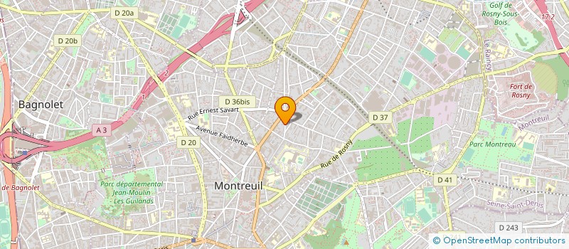 localisation de l'entreprise B DIFFUSION à MONTREUIL