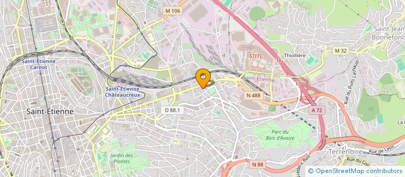 localisation de l'entreprise B.DISTRIB  SAINT-ETIENNE