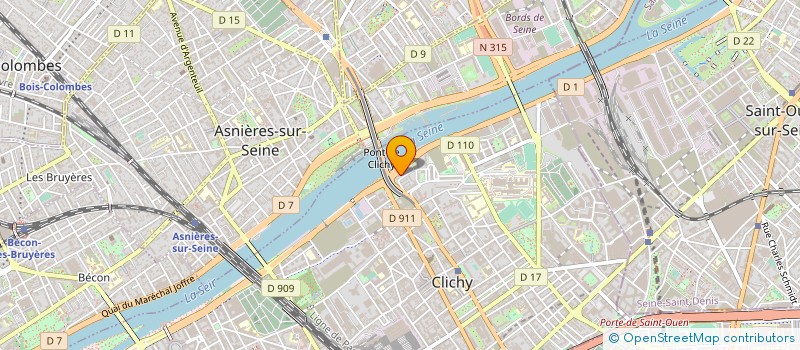 localisation de l'entreprise B-DRIVE à CLICHY