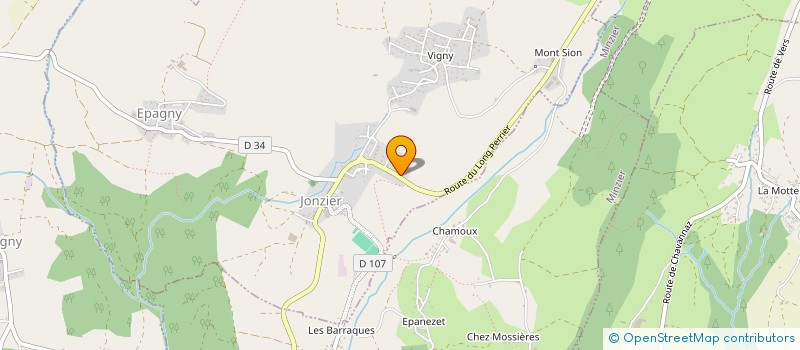 localisation de l'entreprise B-DUP RACING  JONZIER-EPAGNY