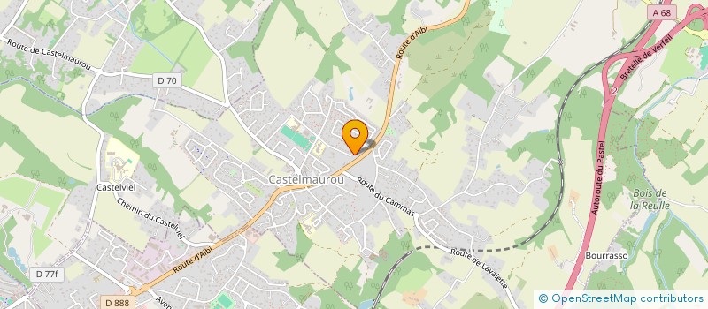 localisation de l'entreprise B-E 2M  CASTELMAUROU