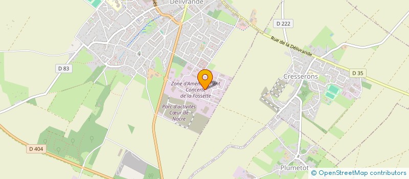 localisation de l'entreprise B.E. à DOUVRES-LA-DELIVRANDE