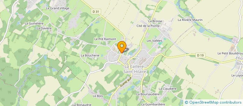 localisation de l'entreprise B. E. A.  LA CAILLERE-SAINT-HILAIRE