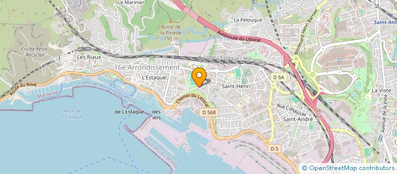 localisation de l'entreprise B.E.A.C.T.I.O.N. à MARSEILLE