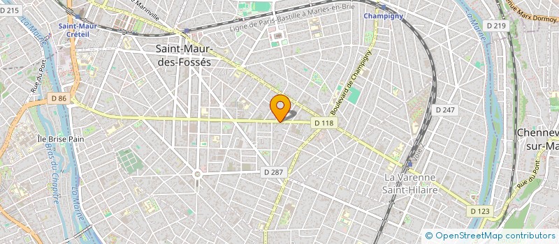 localisation de l'entreprise B.E.A. CREATION INTERIEUR DESIGN  SAINT-MAUR-DES-FOSSES