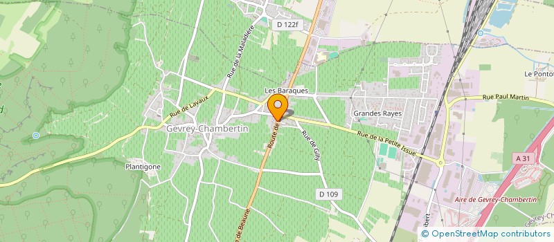 localisation de l'entreprise B.E.B.  GEVREY-CHAMBERTIN