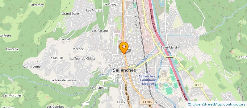 localisation de l'entreprise B.E.C à SALLANCHES