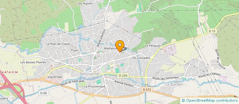 localisation de l'entreprise B.E.C  PELISSANNE