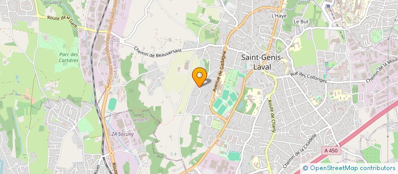 localisation de l'entreprise B.E.C. BELLEVUE EXPERTS CONSEILS à SAINT-GENIS-LAVAL