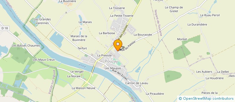 localisation de l'entreprise B.E.C.K.  POUZAY