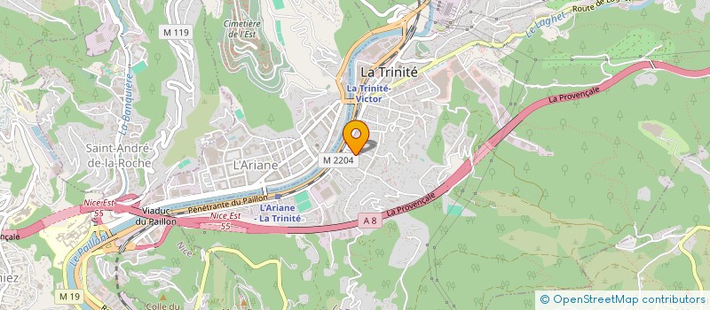 localisation de l'entreprise B.E.CONCEPT à LA TRINITE