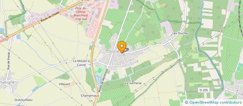 localisation de l'entreprise B E D  DISTRE