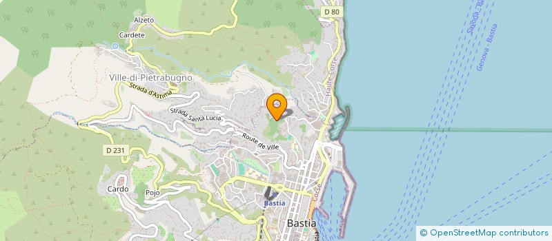 localisation de l'entreprise B.E.E. à BASTIA