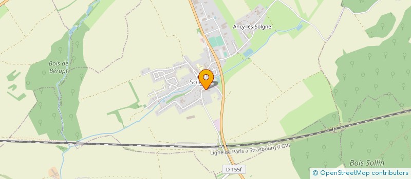 localisation de l'entreprise B.E.E.I. à SOLGNE