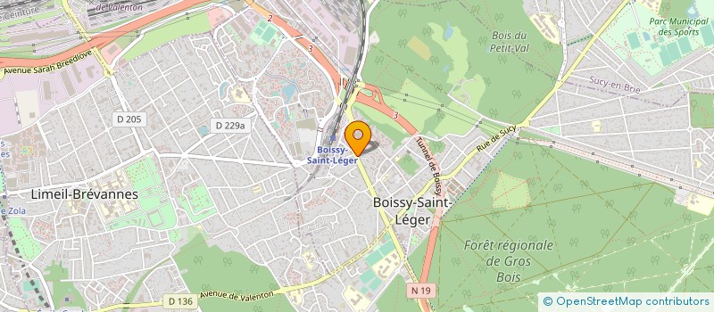 localisation de l'entreprise B.E.E.P.(BIEN ETRE ET PATRIMOINE) à BOISSY-SAINT-LEGER