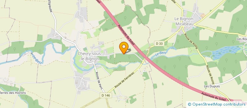 localisation de l'entreprise B.E.E.S  FERRIERES-EN-GATINAIS