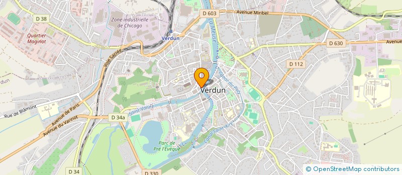 localisation de l'entreprise B.E.G.C. à VERDUN