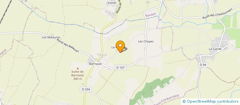 localisation de l'entreprise B.E.G.E.C  SAINT-DENIS-COMBARNAZAT