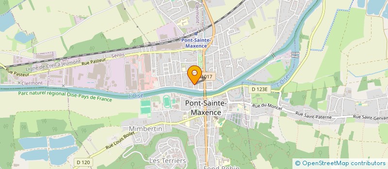 localisation de l'entreprise B.E. GUERET à PONT-SAINTE-MAXENCE