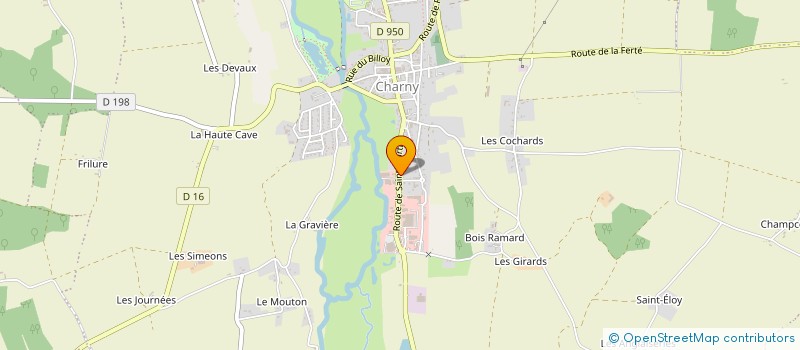 localisation de l'entreprise B.E.I à CHARNY OREE DE PUISAYE