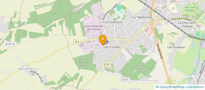 localisation de l'entreprise B.E.I à VERNOUILLET
