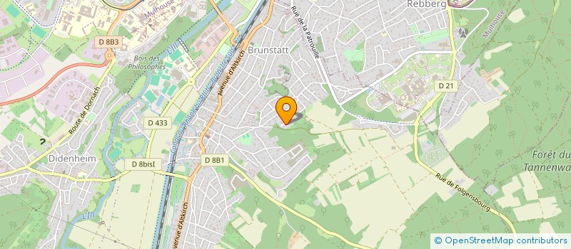 localisation de l'entreprise B.E. IMMO PROJET à BRUNSTATT-DIDENHEIM