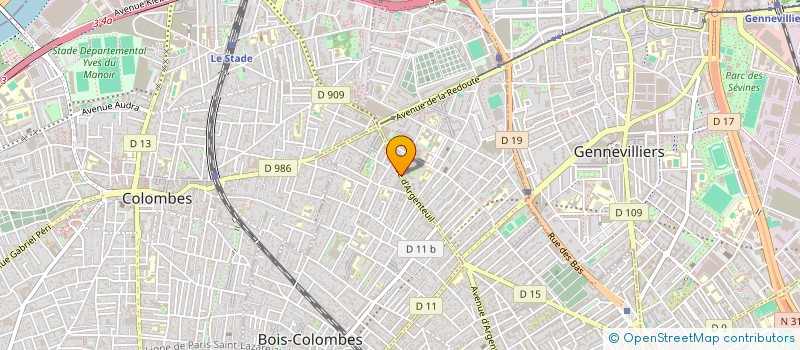 localisation de l'entreprise B E L à BOIS-COLOMBES