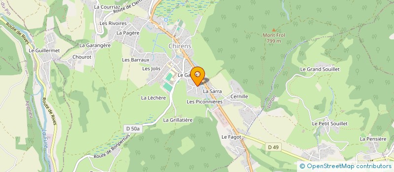 localisation de l'entreprise B.E.L.E CHIRENNOISE  CHIRENS