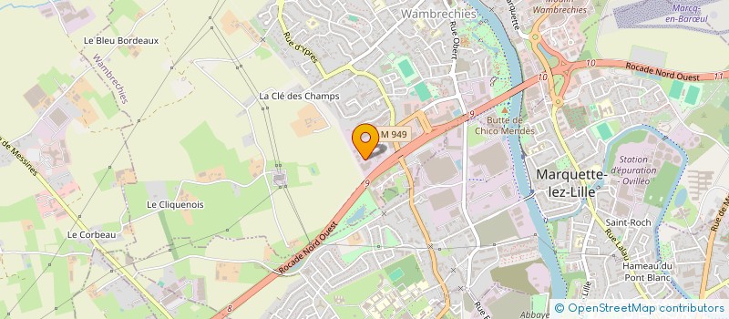 localisation de l'entreprise B E L J  WAMBRECHIES