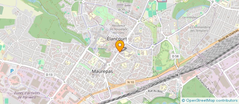 localisation de l'entreprise B.E.M.C.R  BATIMENT  PLAISIR