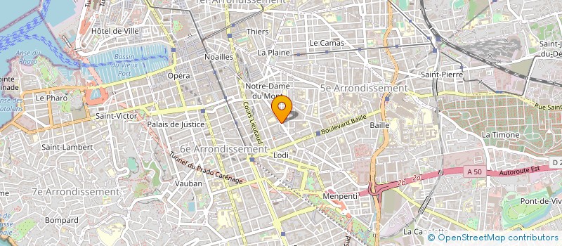 localisation de l'entreprise B.E.M.E.R ET D à MARSEILLE