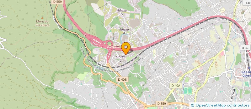 localisation de l'entreprise B.E.M.K.  LA CIOTAT