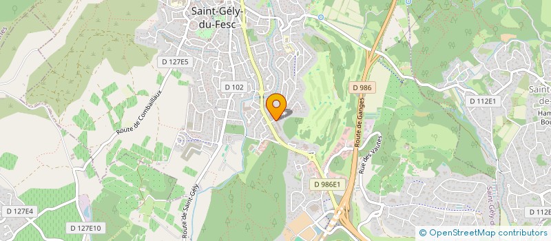 localisation de l'entreprise B.E.M.M. à SAINT-GELY-DU-FESC