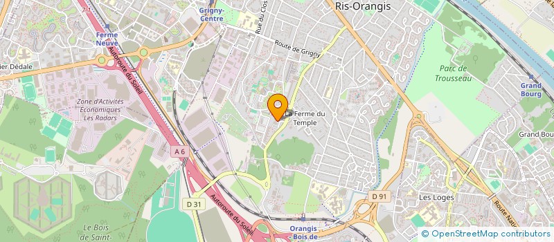 localisation de l'entreprise B E M T à RIS-ORANGIS