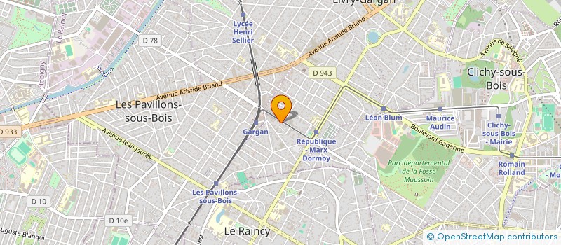 localisation de l'entreprise B.E.N.  LIVRY-GARGAN