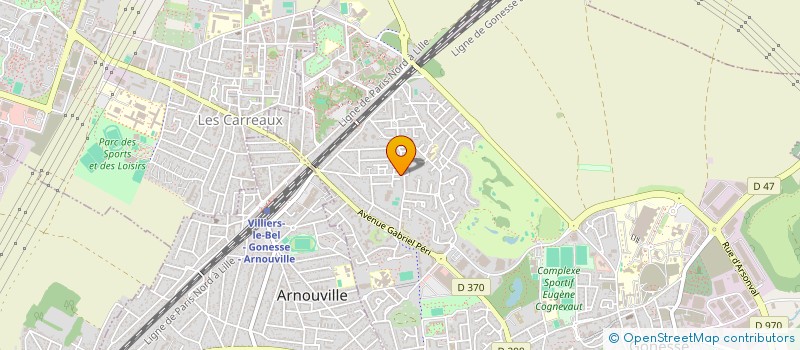 localisation de l'entreprise B.E.N COMPETENCES  GONESSE